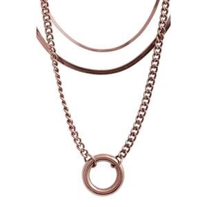 8 Other Reasons X Draya Michele Hidden Treasure Necklace Set Of 3 Chocolate Gold